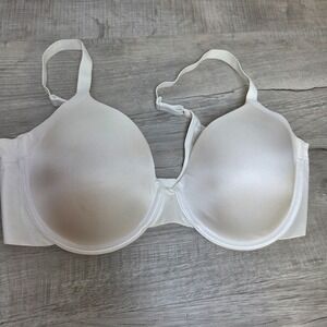 Maidenform Luxe T-Shirt Bra DM7541 Women's White 38D Smoothing 3 Back Clasps